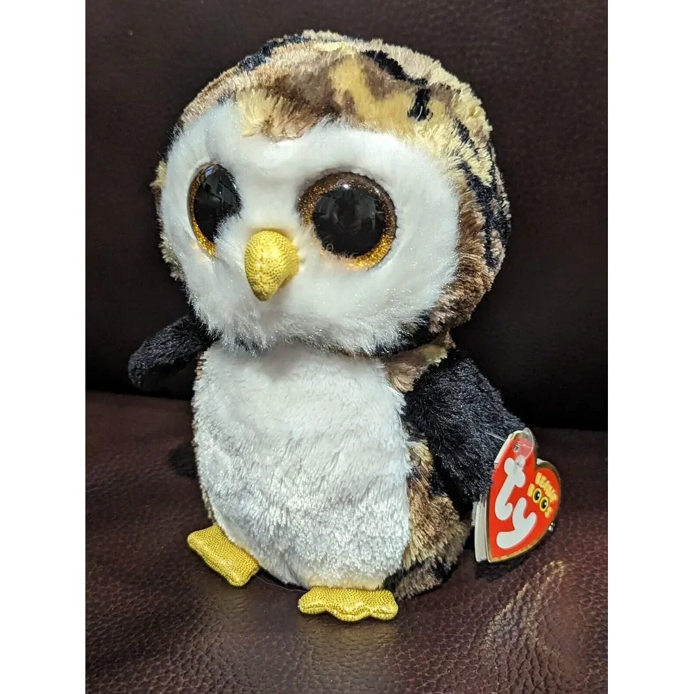 Ty Beanie Boos Owliver the Camo Owl‎ Plush Stuffed Animal Bird